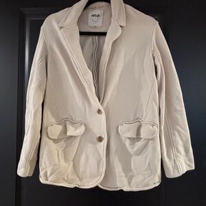 Aerie Cream Blazer Jacket